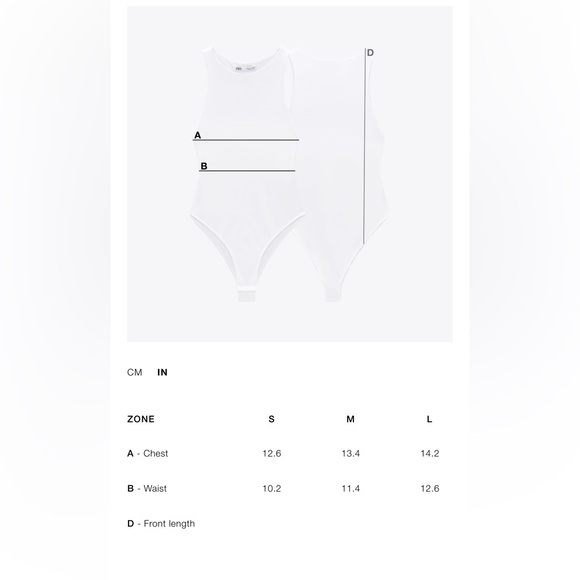 ZARA BANDEAU BODYSUIT NWT - Picture 5 of 5